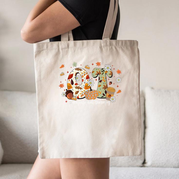 Occupational Therapy Fall Autumn Pumpkin Flower OTA Teacher Canvas Tote Bag, novelty gifts, funny gifts Occupational Therapy Fall Autumn Pumpkin Flower OTA Teacher Canvas Tote Bag, novelty gifts, funny gifts