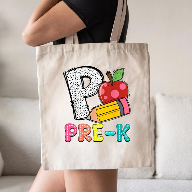 P Is For Pre-K Teacher Pencil Apple Back To School Canvas Tote Bag, novelty gifts, funny gifts P Is For Pre-K Teacher Pencil Apple Back To School Canvas Tote Bag, novelty gifts, funny gifts