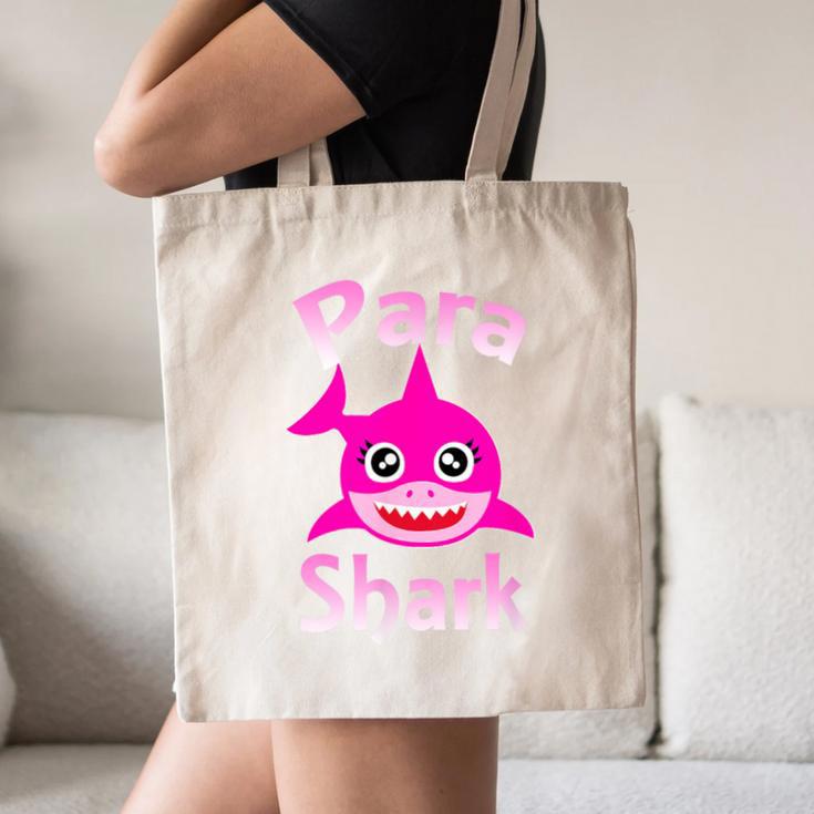 Para Shark Paraprofessional Female Teacher Canvas Tote Bag, novelty gifts, funny gifts Para Shark Paraprofessional Female Teacher Canvas Tote Bag, novelty gifts, funny gifts