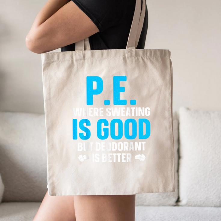 PE Teacher Art For Men Women Gym Teacher Appreciation Canvas Tote Bag, novelty gifts, funny gifts