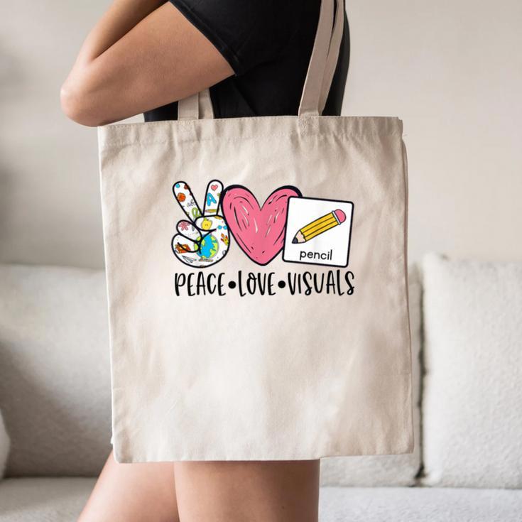 Peace Love Visuals Special Education Teacher Dream Team Canvas Tote Bag, novelty gifts, funny gifts
