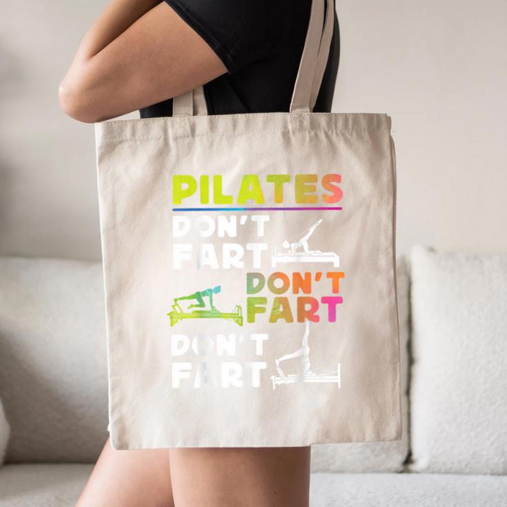 Pilates Instructor Teacher Watercolor Pilates Don't Fart Men Women Kids Canvas Tote Bag, novelty gifts, funny gifts Pilates Instructor Teacher Watercolor Pilates Don't Fart Men Women Kids Canvas Tote Bag, novelty gifts, funny gifts