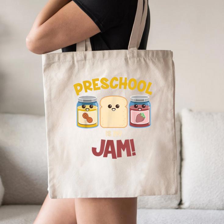 Preschool Is My Jam Teacher Shirt Canvas Tote Bag, novelty gifts, funny gifts Preschool Is My Jam Teacher Shirt Canvas Tote Bag, novelty gifts, funny gifts