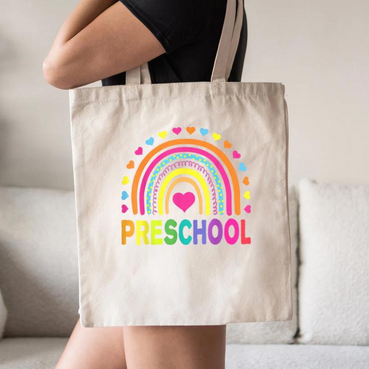 Preschool Rainbow Girls Boys Kids Teacher Back To School Canvas Tote Bag, novelty gifts, funny gifts Preschool Rainbow Girls Boys Kids Teacher Back To School Canvas Tote Bag, novelty gifts, funny gifts