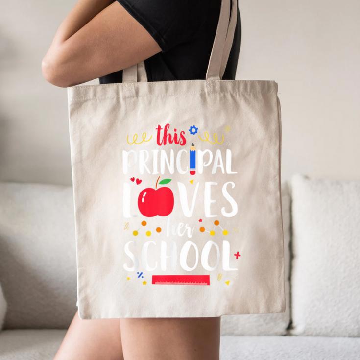 This Principal Loves Her School Teacher Appreciation Canvas Tote Bag, novelty gifts, funny gifts This Principal Loves Her School Teacher Appreciation Canvas Tote Bag, novelty gifts, funny gifts
