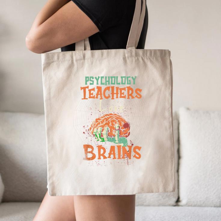 Psychology Teachers Love Brains Halloween For Psychologists Men Women Canvas Tote Bag, novelty gifts, funny gifts Psychology Teachers Love Brains Halloween For Psychologists Men Women Canvas Tote Bag, novelty gifts, funny gifts