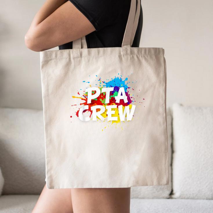 PTA Crew Back To School Volunteer Board Mom Parent Teacher Canvas Tote Bag, novelty gifts, funny gifts