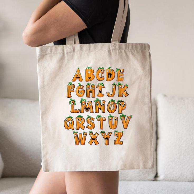 Pumpkin ABC Halloween Alphabet Costume School Teacher Kids Canvas Tote Bag, novelty gifts, funny gifts Pumpkin ABC Halloween Alphabet Costume School Teacher Kids Canvas Tote Bag, novelty gifts, funny gifts
