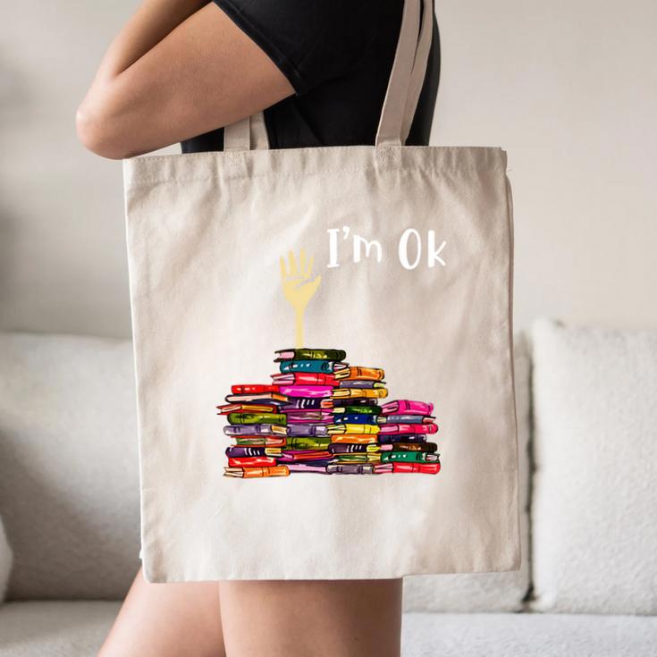 Reading Books Librarian Reader Nerd I'm Ok Teacher School Canvas Tote Bag, novelty gifts, funny gifts Reading Books Librarian Reader Nerd I'm Ok Teacher School Canvas Tote Bag, novelty gifts, funny gifts