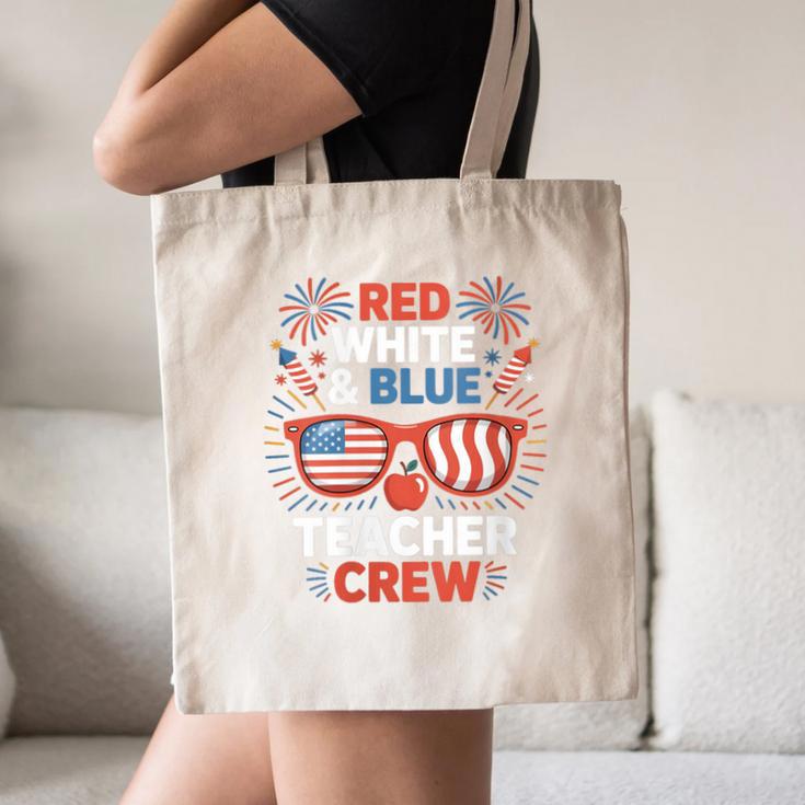 Red & Blue Teacher Crew Shirt 4th Of July Sunglasses Canvas Tote Bag, novelty gifts, funny gifts Red & Blue Teacher Crew Shirt 4th Of July Sunglasses Canvas Tote Bag, novelty gifts, funny gifts