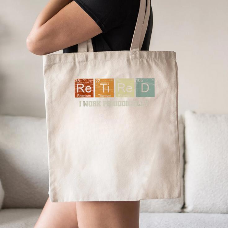Retired Chemistry Teacher Science Retirement Chemistry Canvas Tote Bag, novelty gifts, funny gifts