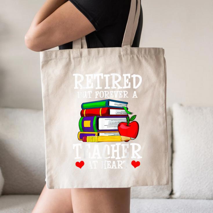 Retired But Forever a Teacher At Heart Teacher Retirement Canvas Tote Bag, novelty gifts, funny gifts Retired But Forever a Teacher At Heart Teacher Retirement Canvas Tote Bag, novelty gifts, funny gifts