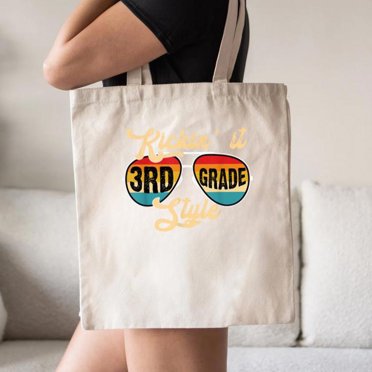 Retro Kickin It 3rd Grade Style Teacher Back To School Men Women Canvas Tote Bag, novelty gifts, funny gifts Retro Kickin It 3rd Grade Style Teacher Back To School Men Women Canvas Tote Bag, novelty gifts, funny gifts