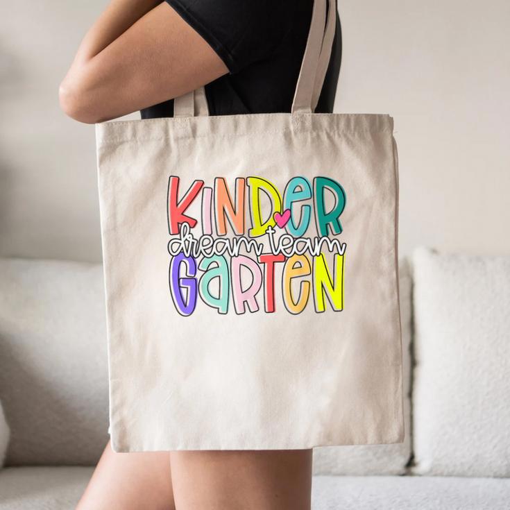 Retro Kindergarten Dream Team Back To School Teacher Kids Canvas Tote Bag, novelty gifts, funny gifts Retro Kindergarten Dream Team Back To School Teacher Kids Canvas Tote Bag, novelty gifts, funny gifts