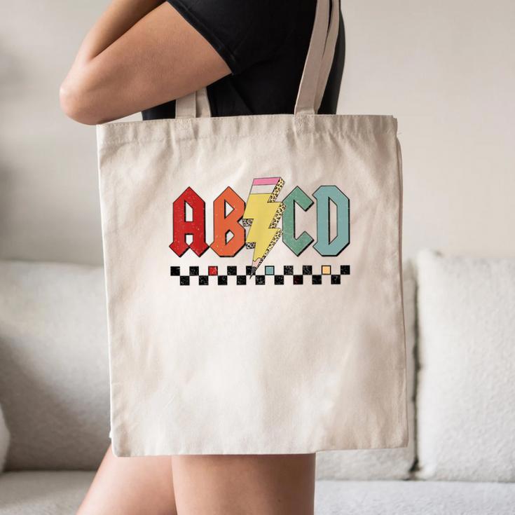 Rock Abcd Back To School Abcd Preschool Teacher Appreciation Canvas Tote Bag, novelty gifts, funny gifts Rock Abcd Back To School Abcd Preschool Teacher Appreciation Canvas Tote Bag, novelty gifts, funny gifts