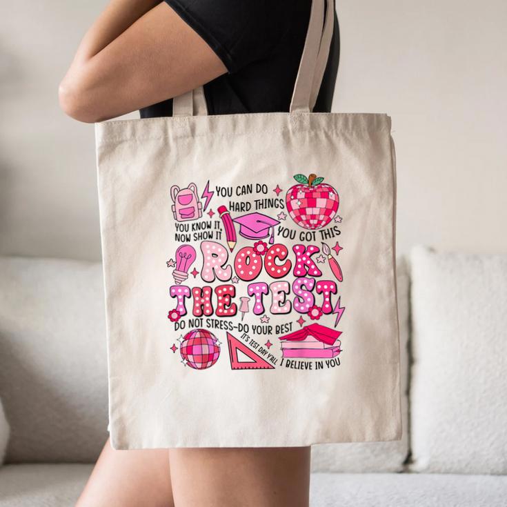 Rock The Test Testing Day Don't Stress Do Your Best Teacher For Men Women Girls Kids Canvas Tote Bag, novelty gifts, funny gifts Rock The Test Testing Day Don't Stress Do Your Best Teacher For Men Women Girls Kids Canvas Tote Bag, novelty gifts, funny gifts