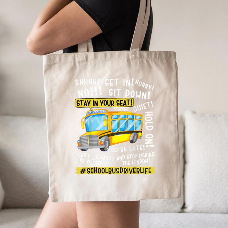 School Bus Driver Life Last Day Of School Teacher Kids Canvas Tote Bag, novelty gifts, funny gifts