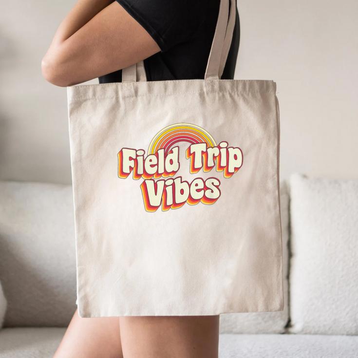 School Bus Trip Vibes Students Teachers Students Field Trip For Men Women Kids Canvas Tote Bag, novelty gifts, funny gifts