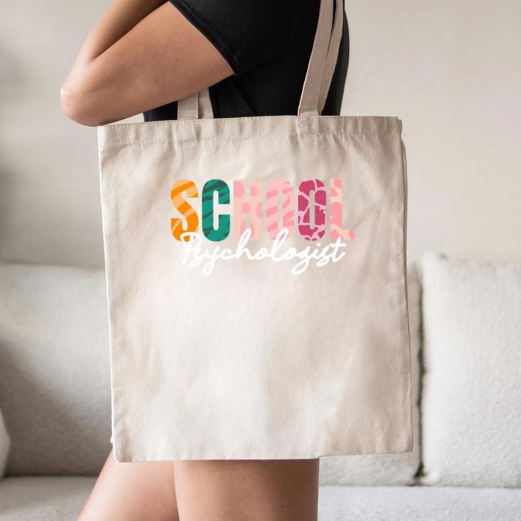 School Psychologist Rainbow Psychology Teacher Canvas Tote Bag, novelty gifts, funny gifts School Psychologist Rainbow Psychology Teacher Canvas Tote Bag, novelty gifts, funny gifts