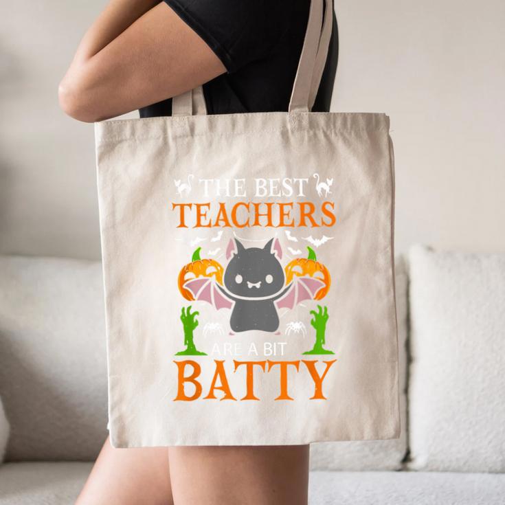 School Teacher A Bit Batty Teaching Bat Halloween Costume Canvas Tote Bag, novelty gifts, funny gifts