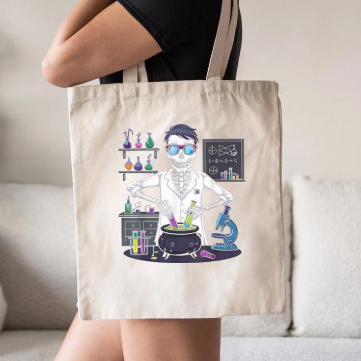Science Teacher Halloween Skeleton Scientist Chemistry Canvas Tote Bag, novelty gifts, funny gifts Science Teacher Halloween Skeleton Scientist Chemistry Canvas Tote Bag, novelty gifts, funny gifts