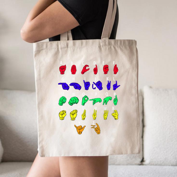 Sign Language Alphabet For ASL Interpreter Deaf Teacher Stud For Men Women Girls Kids Canvas Tote Bag, novelty gifts, funny gifts Sign Language Alphabet For ASL Interpreter Deaf Teacher Stud For Men Women Girls Kids Canvas Tote Bag, novelty gifts, funny gifts