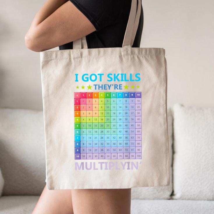 I Got Skills They'Re Multiplying Math Teacher Students Canvas Tote Bag, novelty gifts, funny gifts I Got Skills They'Re Multiplying Math Teacher Students Canvas Tote Bag, novelty gifts, funny gifts