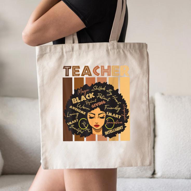 Smart Teacher Afro Girl Melanin African American Wowen Canvas Tote Bag, novelty gifts, funny gifts