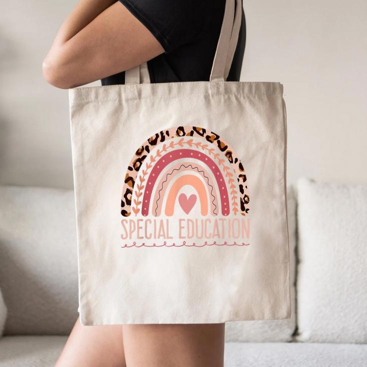 Special Education Shirt Teacher SPED Leopard Boho Rainbow Canvas Tote Bag, novelty gifts, funny gifts Special Education Shirt Teacher SPED Leopard Boho Rainbow Canvas Tote Bag, novelty gifts, funny gifts