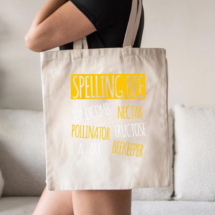 Spelling Bee Halloween Pun Costume Beekeeper Teacher Canvas Tote Bag, novelty gifts, funny gifts