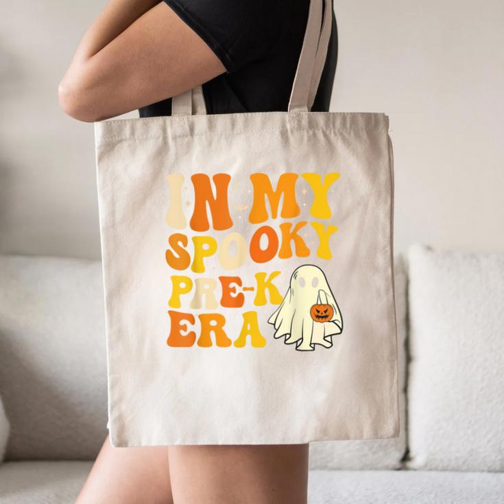 In My Spooky PRE-K Teacher Era Halloween Costume Tee Canvas Tote Bag, novelty gifts, funny gifts