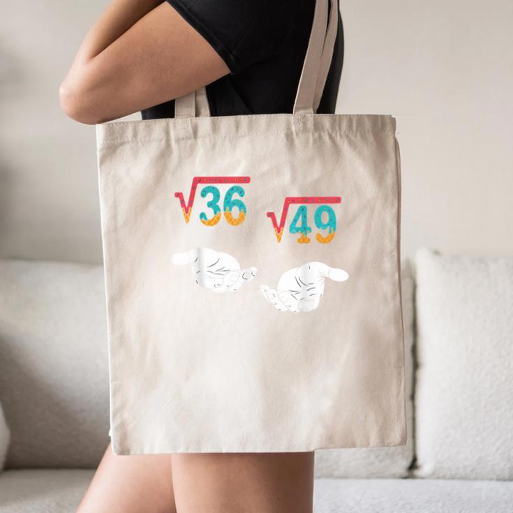 Square Root 36 49 Meme 67 Ice Cream Drip Math Teacher Tee Canvas Tote Bag, novelty gifts, funny gifts Square Root 36 49 Meme 67 Ice Cream Drip Math Teacher Tee Canvas Tote Bag, novelty gifts, funny gifts