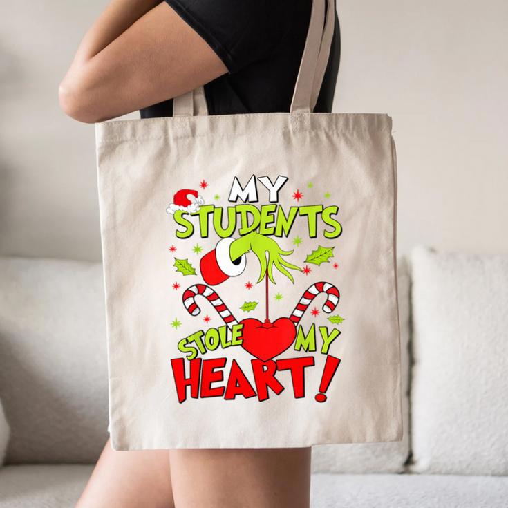 My Students Stole My Heart Teacher Holiday Merry Christmas Canvas Tote Bag, novelty gifts, funny gifts My Students Stole My Heart Teacher Holiday Merry Christmas Canvas Tote Bag, novelty gifts, funny gifts