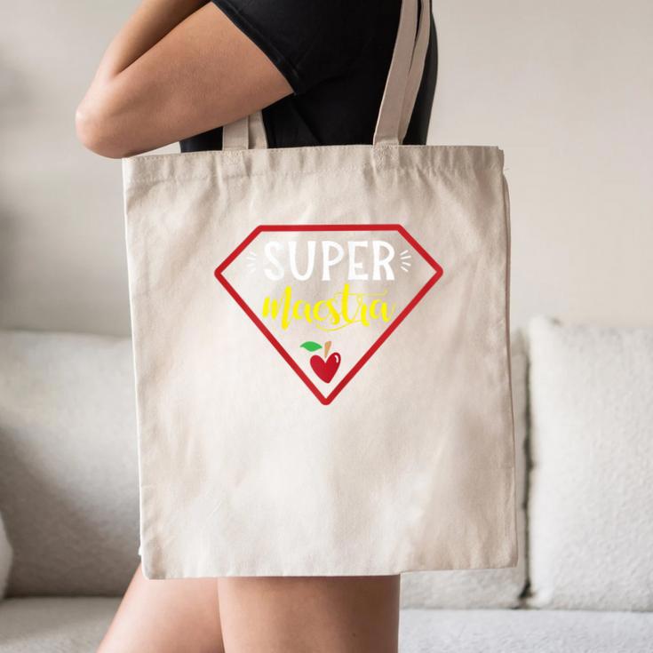 Super Heroe Maestra Espanol Spanish Super Teacher Canvas Tote Bag, novelty gifts, funny gifts Super Heroe Maestra Espanol Spanish Super Teacher Canvas Tote Bag, novelty gifts, funny gifts