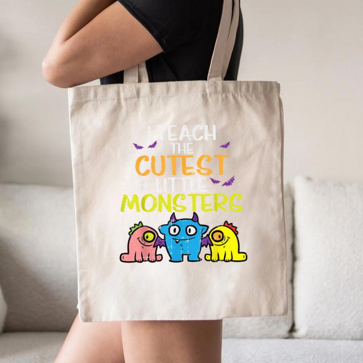 I Teach Cutest Little Monsters Halloween Teacher Men Women Canvas Tote Bag, novelty gifts, funny gifts I Teach Cutest Little Monsters Halloween Teacher Men Women Canvas Tote Bag, novelty gifts, funny gifts