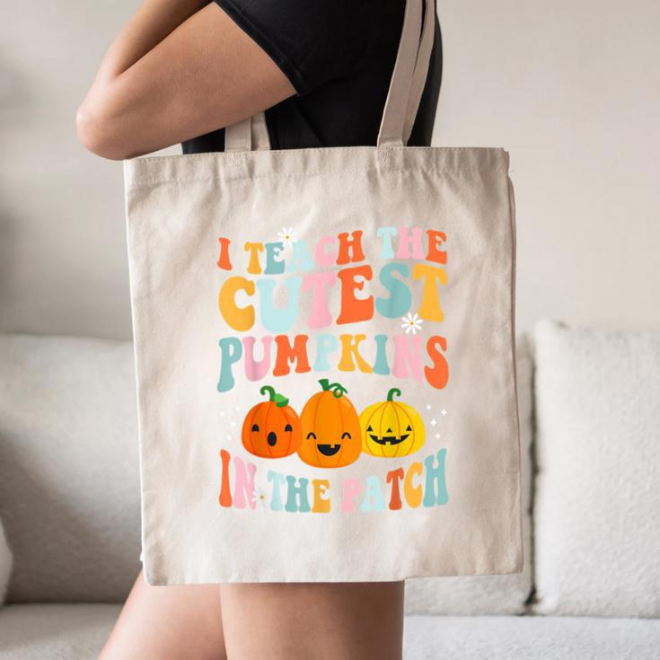 I Teach The Cutest Pumpkins In The Patch Teacher Canvas Tote Bag, novelty gifts, funny gifts I Teach The Cutest Pumpkins In The Patch Teacher Canvas Tote Bag, novelty gifts, funny gifts