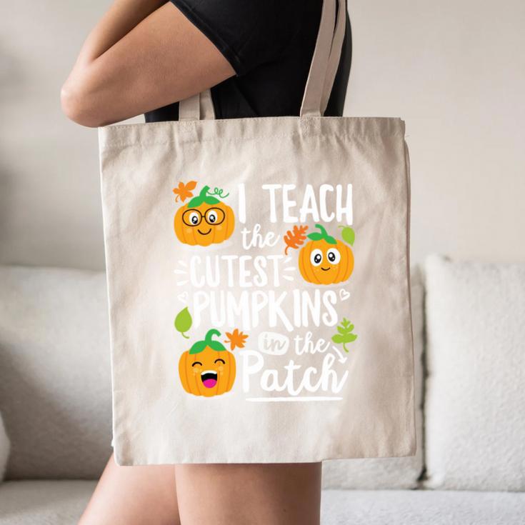 I Teach The Cutest Pumpkins In The Patch Teacher Canvas Tote Bag, novelty gifts, funny gifts I Teach The Cutest Pumpkins In The Patch Teacher Canvas Tote Bag, novelty gifts, funny gifts