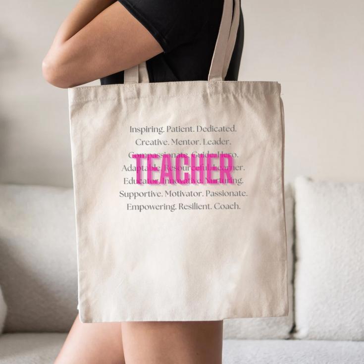 TEACH Inspirational Teacher Comfortable & Stylish T-Shirt Canvas Tote Bag, novelty gifts, funny gifts