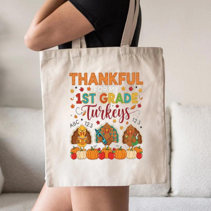 Teach Thanksgiving Teacher Thankful For My 1st Grade Turkeys Canvas Tote Bag, novelty gifts, funny gifts Teach Thanksgiving Teacher Thankful For My 1st Grade Turkeys Canvas Tote Bag, novelty gifts, funny gifts
