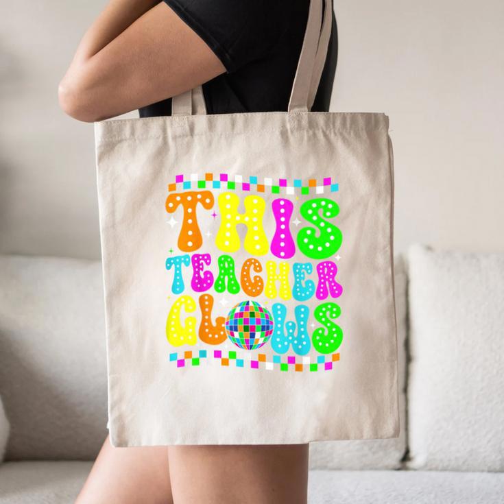 This Teacher 80s 90s Teachers's Day Glows Last Day Of School Canvas Tote Bag, novelty gifts, funny gifts This Teacher 80s 90s Teachers's Day Glows Last Day Of School Canvas Tote Bag, novelty gifts, funny gifts