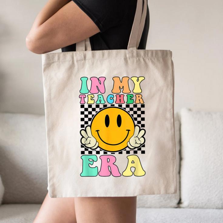 In My Teacher Era Retro Back To School Teacher Student Canvas Tote Bag, novelty gifts, funny gifts In My Teacher Era Retro Back To School Teacher Student Canvas Tote Bag, novelty gifts, funny gifts