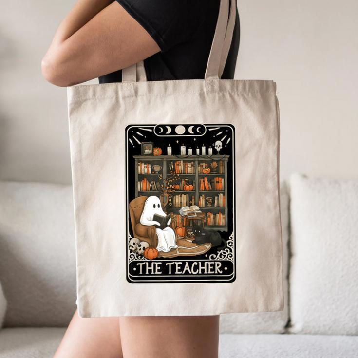 The Teacher Ghost Book Reading Books Lover Halloween Canvas Tote Bag, novelty gifts, funny gifts The Teacher Ghost Book Reading Books Lover Halloween Canvas Tote Bag, novelty gifts, funny gifts