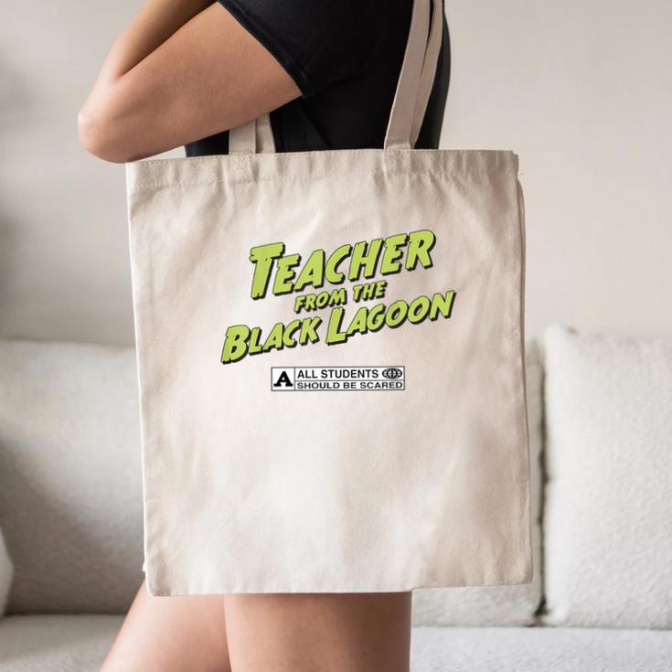Teacher Halloween Tshirt Teacher From The Lagoon Men Women Canvas Tote Bag, novelty gifts, funny gifts Teacher Halloween Tshirt Teacher From The Lagoon Men Women Canvas Tote Bag, novelty gifts, funny gifts