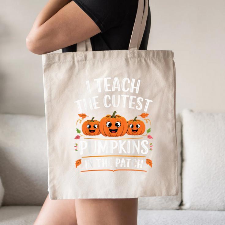 Teacher Halloween I Teach The Cutest Pumpkins In The Patch Canvas Tote Bag, novelty gifts, funny gifts Teacher Halloween I Teach The Cutest Pumpkins In The Patch Canvas Tote Bag, novelty gifts, funny gifts