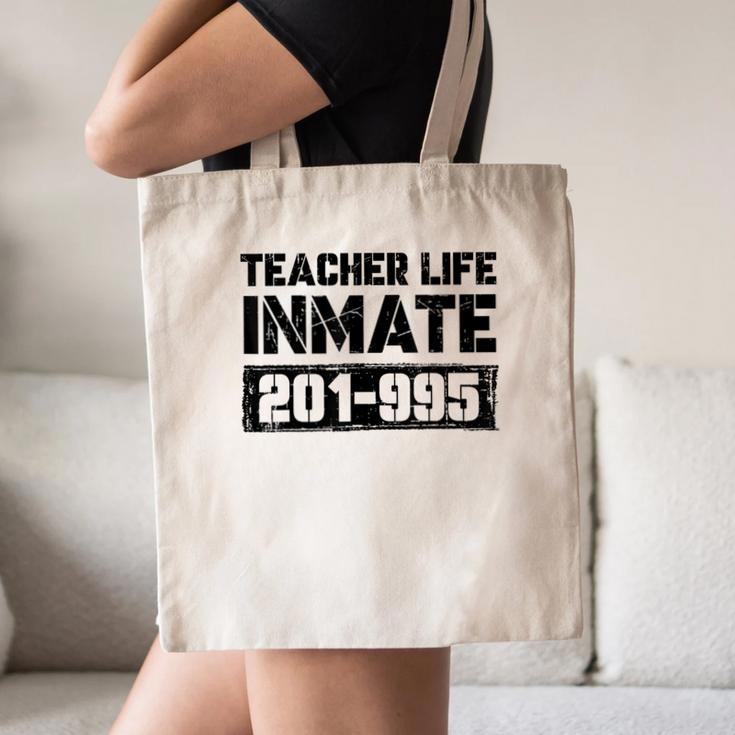 Teacher Life Jail Inmate Prisoner Halloween Costume Canvas Tote Bag, novelty gifts, funny gifts Teacher Life Jail Inmate Prisoner Halloween Costume Canvas Tote Bag, novelty gifts, funny gifts