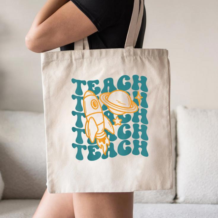 Teacher Outer Space Science Astronomy Planet Saturn Teach Canvas Tote Bag, novelty gifts, funny gifts Teacher Outer Space Science Astronomy Planet Saturn Teach Canvas Tote Bag, novelty gifts, funny gifts