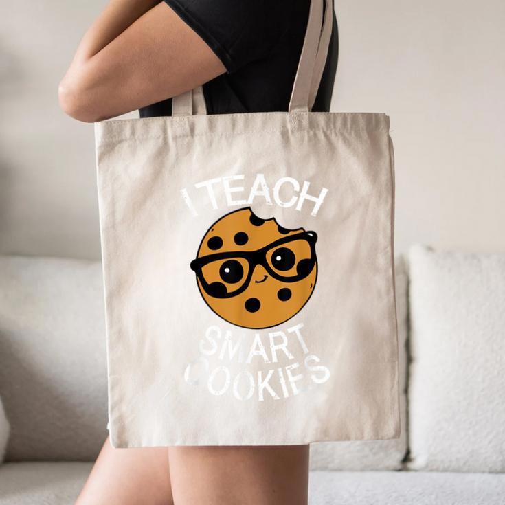Teacher Shirt I Teach Smart Cookies Shirt Nerd Tee Canvas Tote Bag, novelty gifts, funny gifts