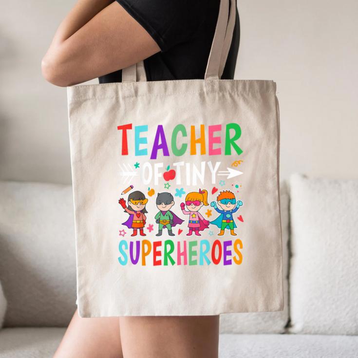 Teacher Of Tiny Superheroes Canvas Tote Bag, novelty gifts, funny gifts Teacher Of Tiny Superheroes Canvas Tote Bag, novelty gifts, funny gifts