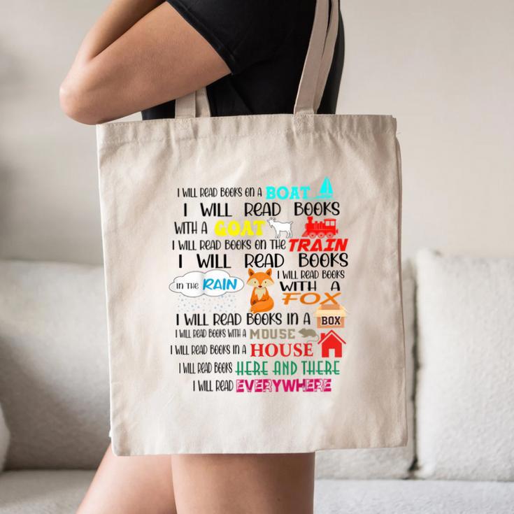 Teacher I Will Read Book On Boat Kids Women Bookworm Canvas Tote Bag, novelty gifts, funny gifts Teacher I Will Read Book On Boat Kids Women Bookworm Canvas Tote Bag, novelty gifts, funny gifts