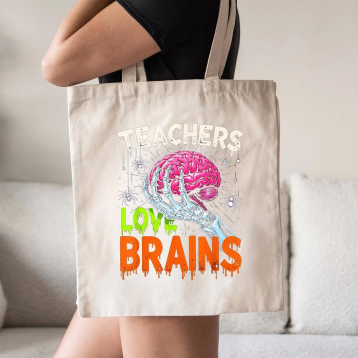 Teachers Love Brains Halloween 2025 Skeleton Costume Canvas Tote Bag, novelty gifts, funny gifts Teachers Love Brains Halloween 2025 Skeleton Costume Canvas Tote Bag, novelty gifts, funny gifts